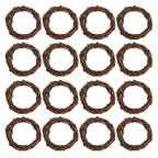 Grapevine Wreath Set, Marrywindix 16 Pieces Natural Vine Branch Wreath Christmas DIY Rattan Wreath Garland for Christmas Holiday Craft Wedding Decor (3 in.)
