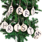 120Pcs Wood Slices 3.5" Wooden DIY Christmas Ornaments Unfinished Predrilled Wood Circles for Crafts Centerpieces Round Wooden Discs Hanging Decorations