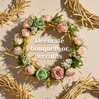 Sukh Natural Raffia Ribbon - 6PCS Raffia Straw for Florist Bouquets Decoration Crafts Ribbon for Wrapping Christmas Birthday