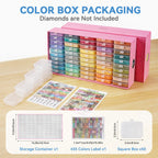 Maxuni 50-Piece Diamond Painting Storage Tray Set
