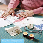 Quilting Rulers and Templates, 5Pcs Creative Quilting Cutting Template Quilt Templates Acrylic for Cutting Patterns, Quilt Ruler Set Quilting Supplies for Sewing Machine Cutting Mats, Arts and Crafts