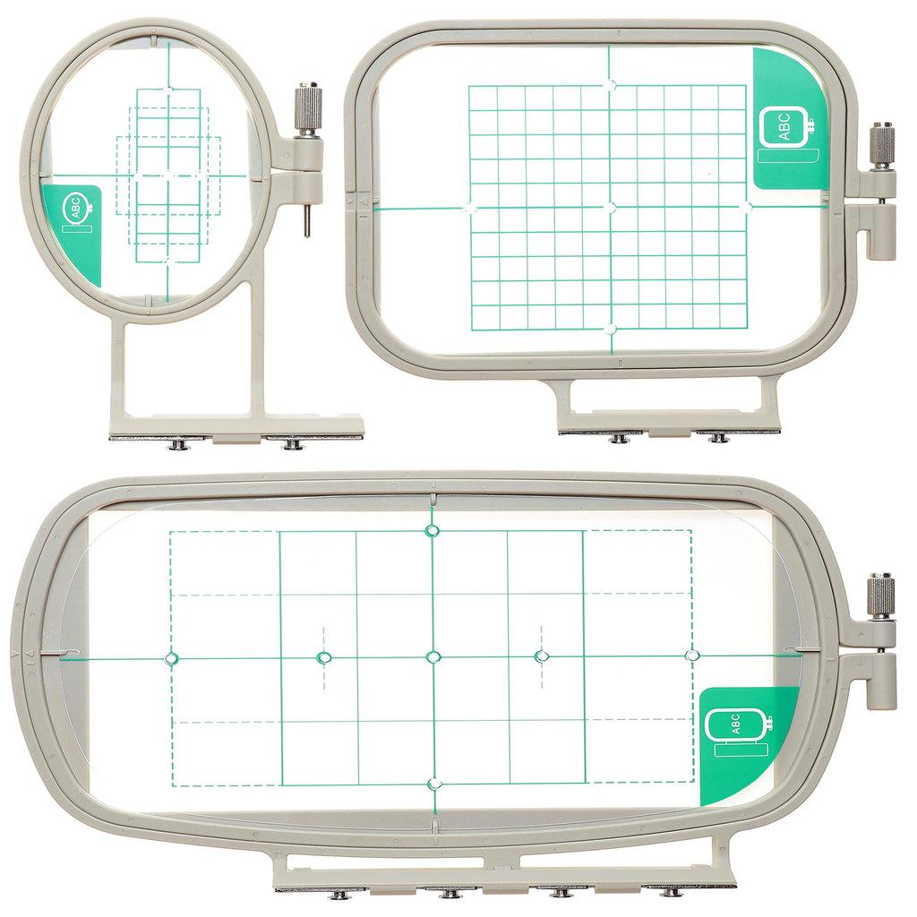 New brothread Embroidery Machine Hoop 3 in 1 Set(SA431+SA432+SA434) Compatible with Brother SE700 PE545 SE600 LB5500 PE535 550D SE630 LB5000 SE625 SE425 SE400 PE540D PE525 PE500 BabyLock Sofia2 Verve