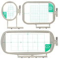 New brothread Embroidery Machine Hoop 3 in 1 Set(SA431+SA432+SA434) Compatible with Brother SE700 PE545 SE600 LB5500 PE535 550D SE630 LB5000 SE625 SE425 SE400 PE540D PE525 PE500 BabyLock Sofia2 Verve