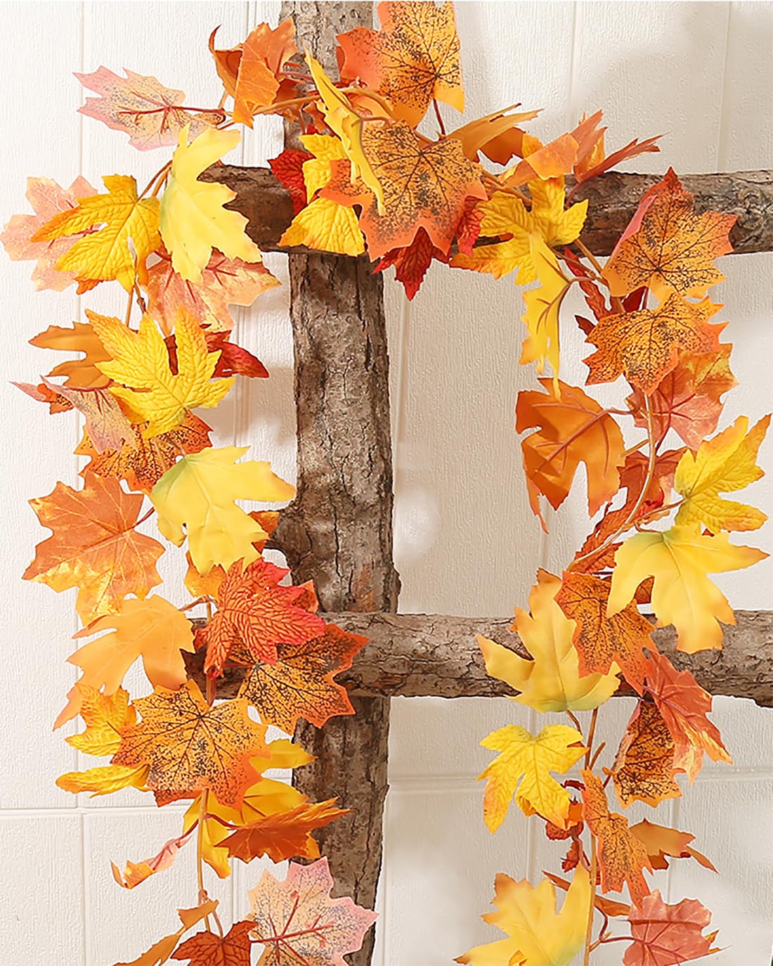 3-Pack Fall Leaf Garland for Thanksgiving Decor
