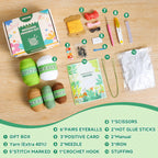 Imcrasy Crochet Kit for Beginners with Step by Step Video Lessons | 6 PC Potted Plants and Succulent Family Crochet Kit with Accessories (40%+ Yarn)