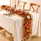 Fall Decorations for Home, Fall Garland for Mantle,Fall Garland with Lights