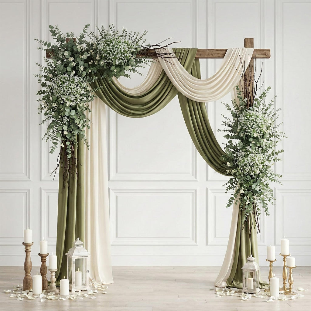 lovemoon 100 Pcs Mixed Greenery Artificial Eucalyptus Stems, Baby Breath Artificial Flowers Bulk and Eucalyptus Leaves for Wedding Bouquets Home Office Floral Decor (100, Green and White)