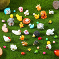 100 Pcs Mini Ocean Resin Animals Miniature Ocean Animals Tiny Figurine Tiny Resin Trinkets Marine Aquarium Ornaments Dollhouse Decorations for DIY Tank Potted Garden Landscape Accessory(Stylish Style)