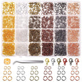 Jump Rings,   2340Pcs Open Jump Rings and Lobster Clasps Jewelry Making Supplies Kit for Necklace and Jewelry Repair