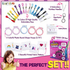 Cross Stitch Kits for Beginners. 5 Stamped Cross Stitch Kits for Kids.Needlepoint Kits for Beginners. Embroidery Kit for Kids. Crossstitch Kit for Beginners. Girls Cross Stitch kit Backpack Charms