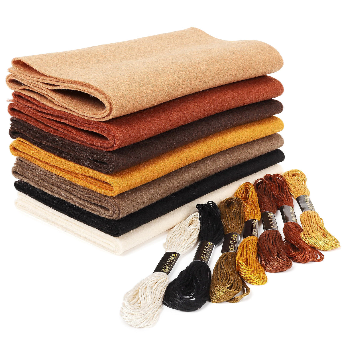 Felt Fabric Sheets: ZAIONE 7 Rolls 8''x35'' Felt Sheets Assorted Colors 1.4mm Thick Felt Fabric Roll for DIY Crafts Sewing Squares Nonwoven Patchwork